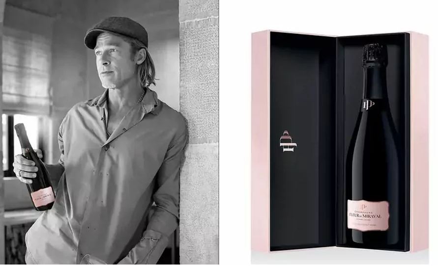 Бред Пит го промовираше розовиот шампањ што го произведе со Анџелина Џоли