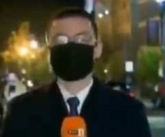 (Видео) Бугарски новинар пцуеше во живо поради маската