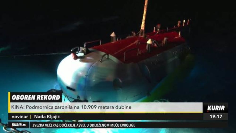 (Видео) Кина собори рекорд спуштајќи подморница 11.000 метри под морето