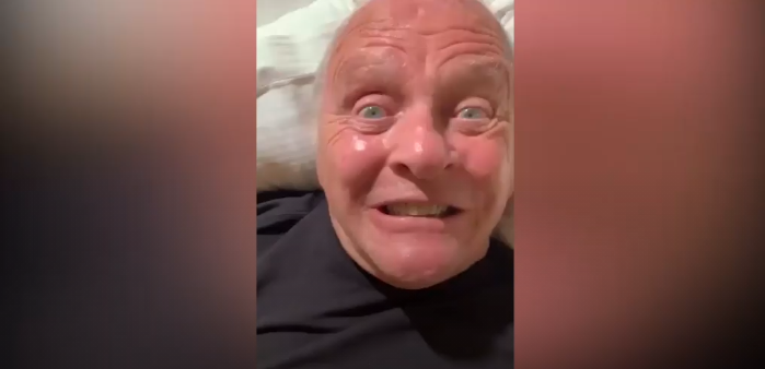 (Видео) Прави гримаси и се досадува, Ентони Хопкинс, по 253 дена во карантин, вели дека чувствува несакани ефекти