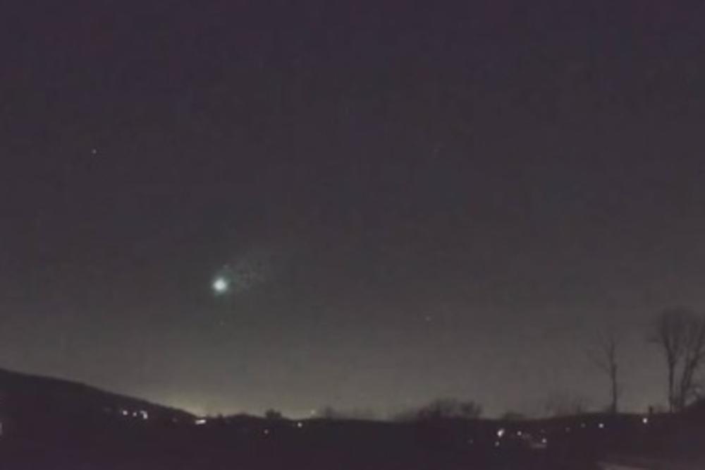 Огромна огнена топка снимена на небото над САД (ВИДЕО)