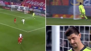 Тибо Куртоа го прими најсмешниот гол вечерва!