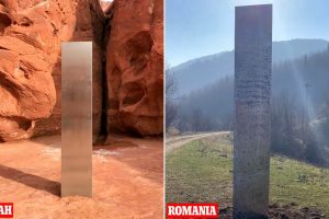 Неколку дена откако исчезна од Јута, мистериозен монолит се појави и во Романија