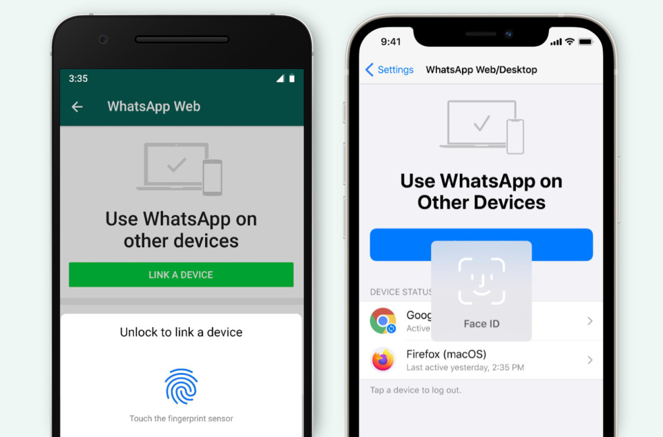 WhatsApp бара биометриска верификација за пристап на PC и на веб