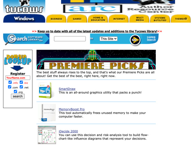 Згасна некогаш популарниот сајт за преземање софтвер, Tucows