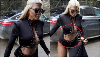 (Фото) Со целулит на стомак, Карлеуша полугола на снимање на Гранд