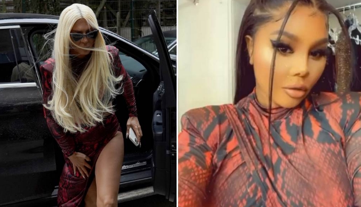 (Фото) Те сакам Јелена Карлеуша, објави американската раперка Лил Ким откако оваа облече нејзина креација во „Гранд“