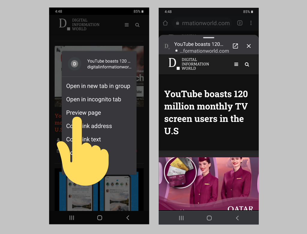 Google Chrome ја воведе Preview Page функцијата