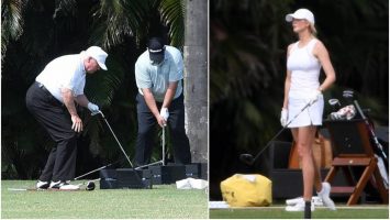Трамп пензионерските денови ги минува играјќи голф со ќерка му Иванка