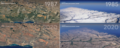 Google Earth ги покажува ефектите на климатските промени од 1984. година (ВИДЕО)
