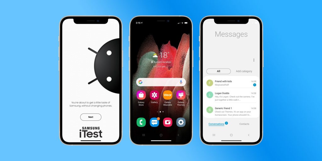 Samsung ја објави iTest веб-апликацијата која iPhone го претвора во Galaxy уред