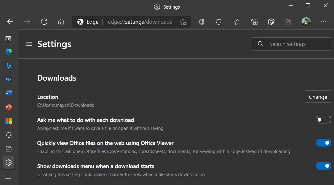 Microsoft Edge ќе понуди стандардна интеграција за Office и Windows Search