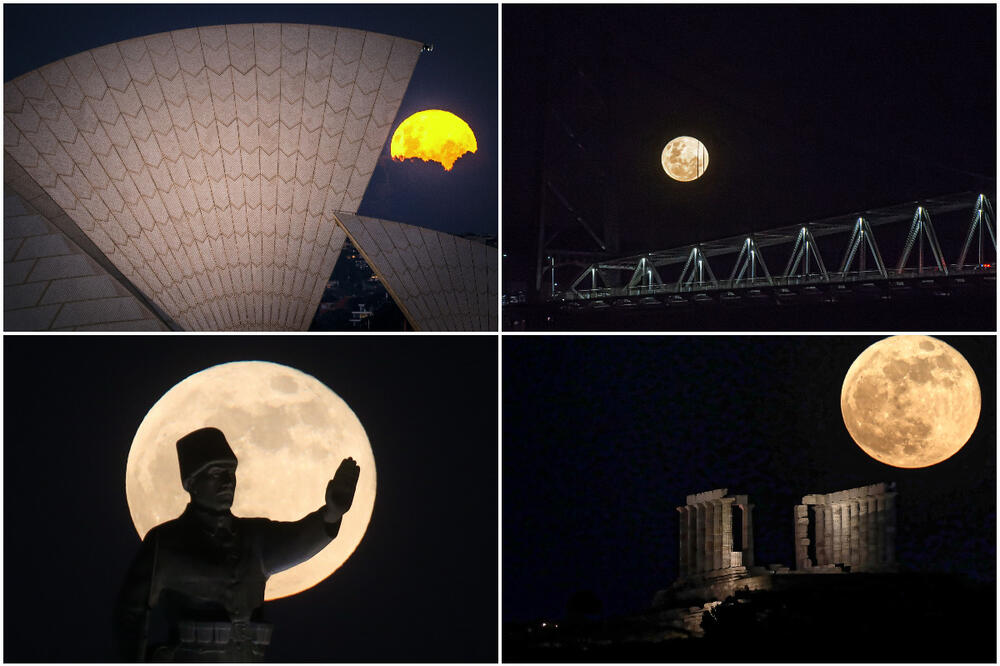 (Видео) Фотографи од целиот свет ја снимија крвавата Месечина
