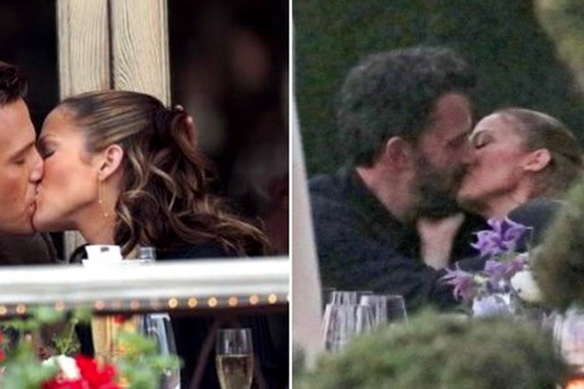 (Видео) Џеј Ло и Бен Афлек снимени како страсно се бакнуваат