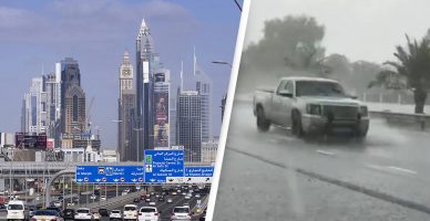 (Видео) Дубаи првпат направи вештачки дожд за да ги намали горештините од 50 степени