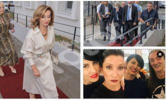 (Галерија) Актери, политичари, музичари го славеа отварањето на Албанскиот театар