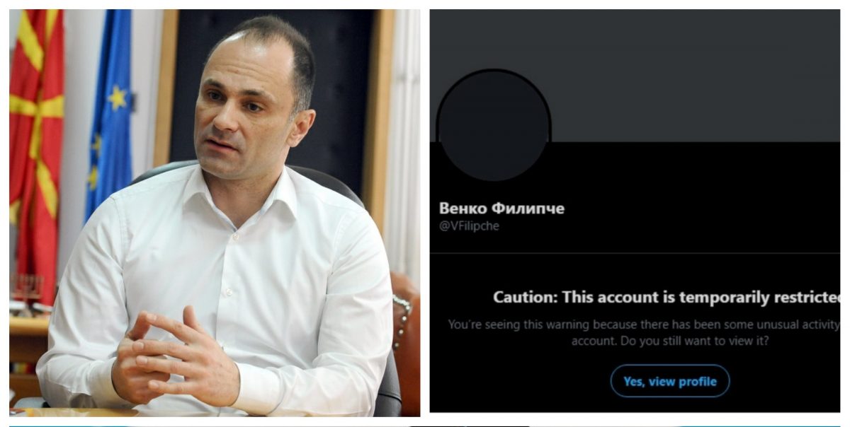 Твитер го блокираше официјалниот профил на Филипче
