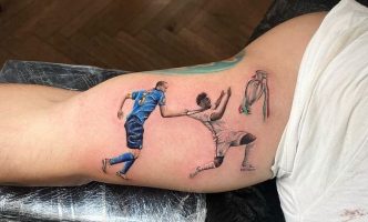 (Фото) Италијанец го истетовирал на рака моментот кога Кјелини го повлече Сака