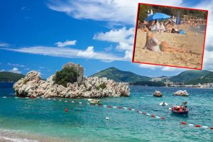 (Видео) Иване, што правиш? Ќути бре! Србин на плажа снимаше русокоса во танга кога сопругата му влета во видеото