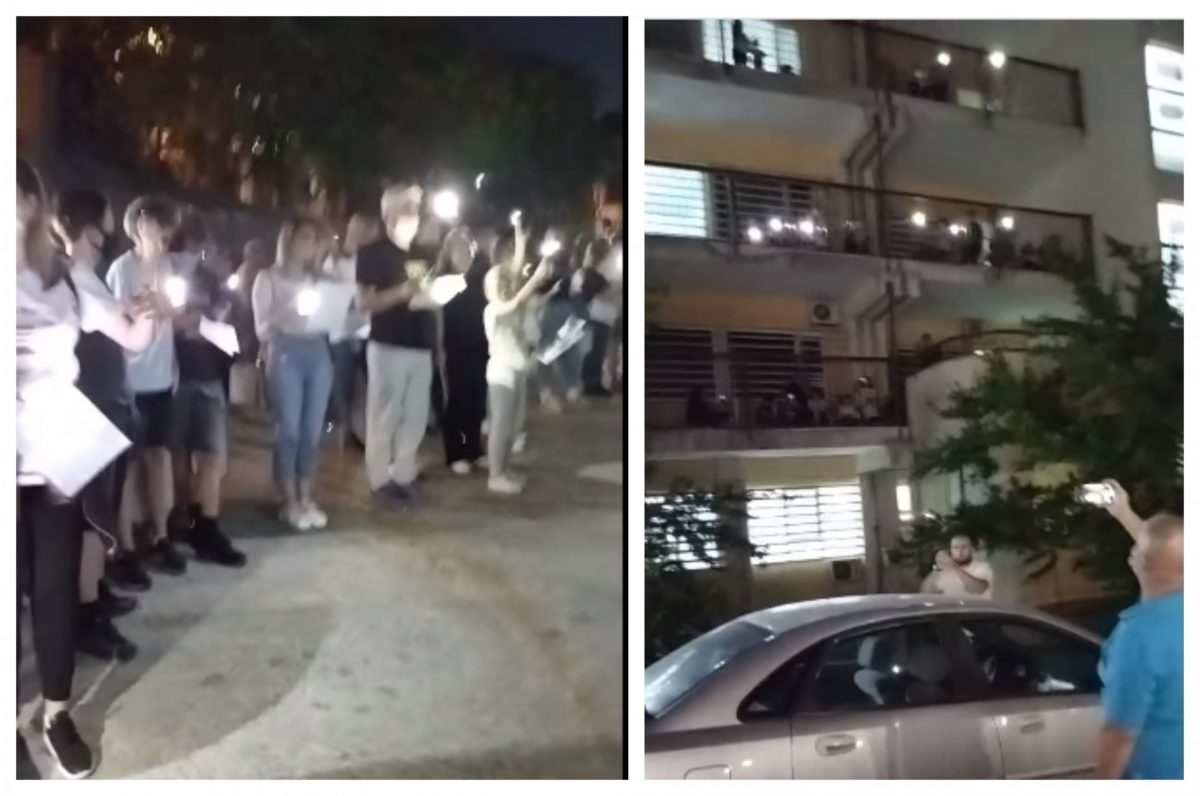 (Видео) Средношколци и граѓани им пееја под прозорите на децата кој се лекуваат на Онкологија: Секоја сабота ќе бидеме тука со песна