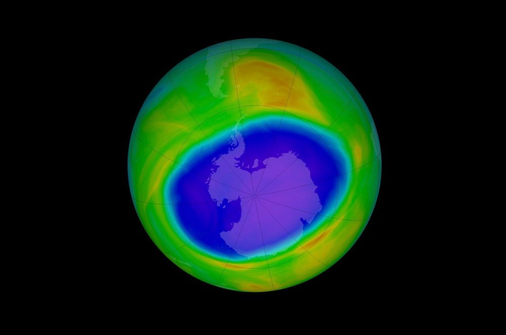 Озонската дупка над Јужниот Пол е сега поголема од Антарктикот