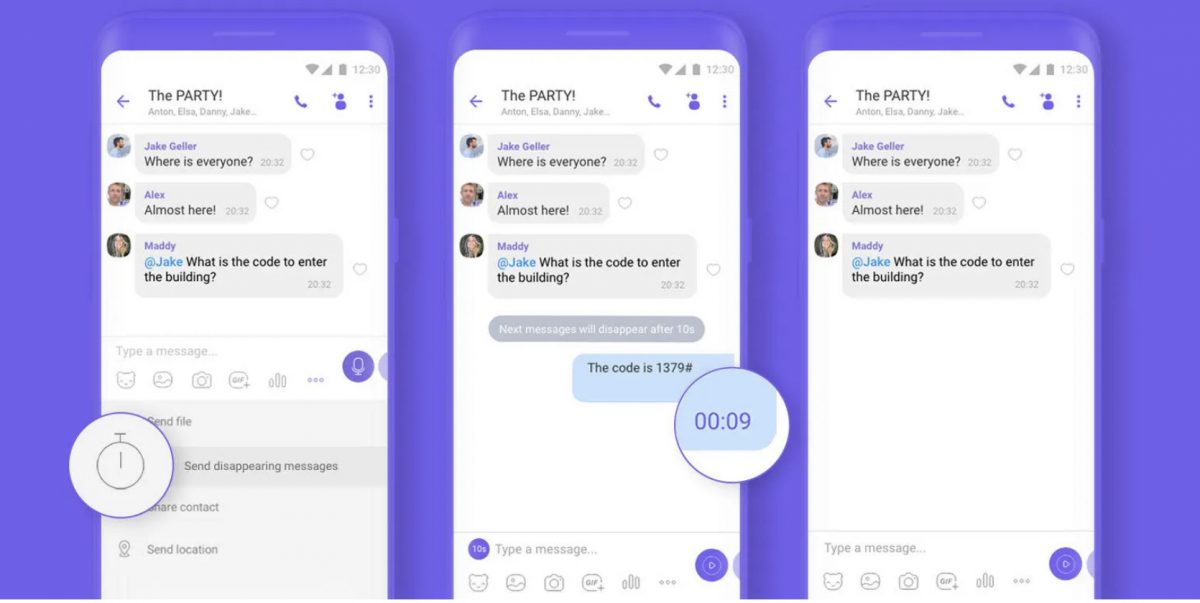 Viber во групните разговори имплементираше пораки кои сами се бришат