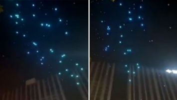 Дронови паѓаа од небото над Кина, спектакуларна претстава за малку ќе се претвореше во трагедија (ВИДЕО)