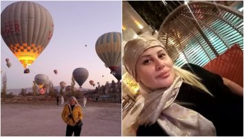 (Галерија) Ирена Спасовска со балон леташе над Кападокија: Е, ова ме остави без здив
