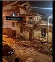 Куќа се сруши во битолската населба Генимаале по силниот земјотрес кој го погоди Лерин
