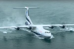 Кина ќе ја тестира најновата верзија на најголемиот амфибиски авион во светот (ВИДЕО)
