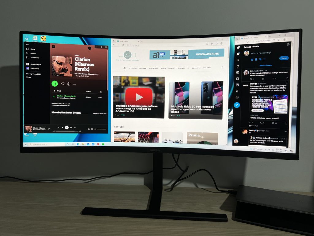 РЕЦЕНЗИЈА: Huawei MateView GT 34 – Ултрашироко искуство за професионалци и гејмери