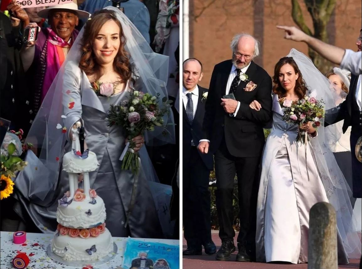 Џулијан Асанж се ожени во затвор во Лондон: Невестата сама пред затворот ја сечеше свадбената торта