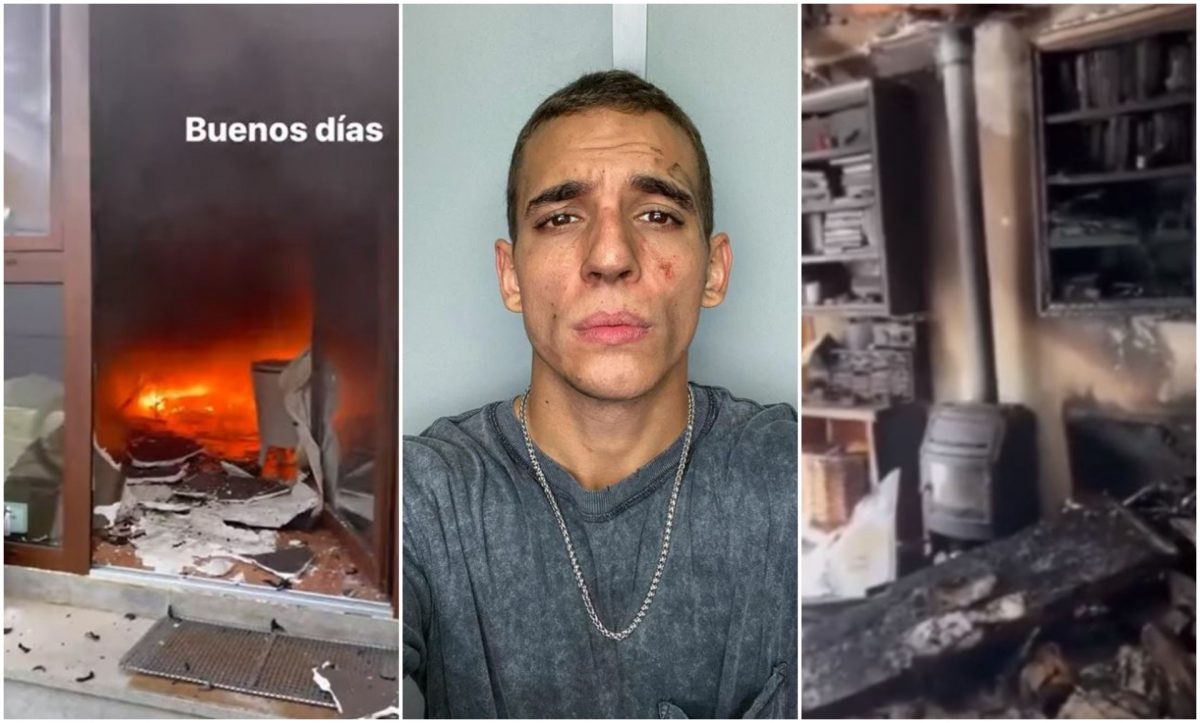 (Видео) Се запали домот на Рио од „Каса де папел“, глумецот скокнал низ прозорецот за да се спаси