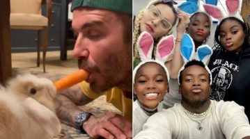 Дејвид Бекам со морков во уста, Мадона во зајачки костум: Велигден во домот на славните
