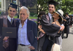 Дипломираше синот на Кетрин Зета Џонс и Мајкл Даглас