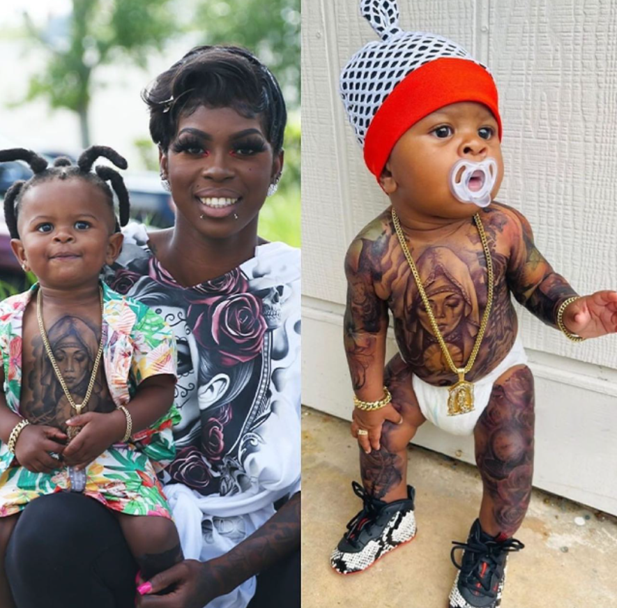(Фото) Жена си го тетовира бебето, а фановите ѝ порачаа дека е лоша мајка