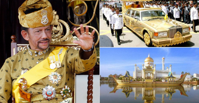Султанот од Брунеи e опседнат со секс и има авиони и автомобили направени од злато