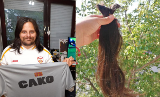 Цако ја донираше косата за деца болни од рак