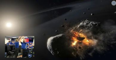 (Видео) НАСА успешно судри вселенско летало со астероид на неколку милиони километри од Земјата