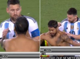 (Видео) Навивач го исплаши Меси, па побара да му се потпише на грбот