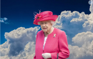(Видео) Облак со ликот на кралицата виден на небото над Британија