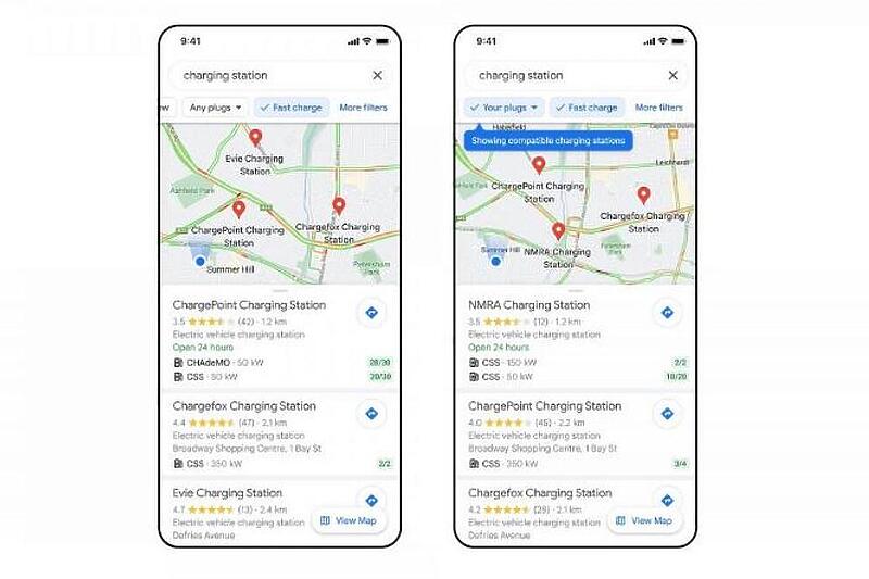 Google Maps им помага на возачите на електрични автомобили да најдат полначи