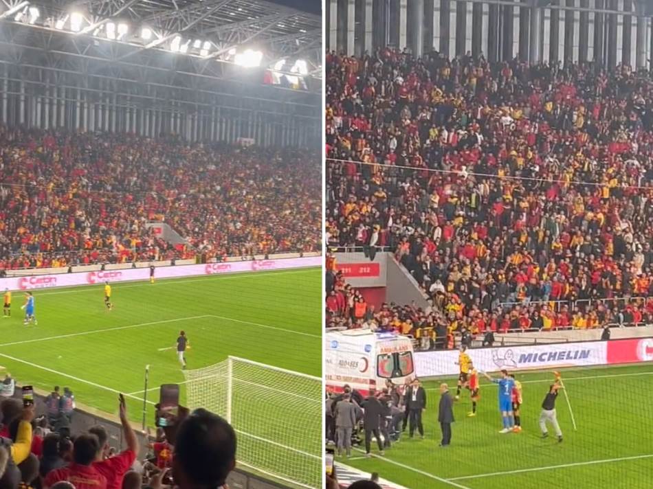 (Видео) Навивач излезе на терен и со корнер-знаме го удри голманот