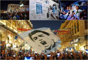 (Видео) Навивачи во Доха пееја и го скандираа името на Марадона: Одбележани две години од смртта на фудбалерот