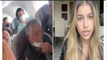(Видео) Инфлуенсерка се пожали дека постар маж тајно ја сликал додека спиела во авион