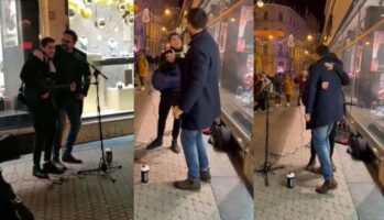 (Видео) Петар Грашо изненади уличен уметник во Загреб додека пееше негова песна