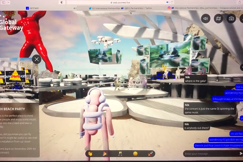 ЕУ одржа забава за лансирање на својот метаверс вреден 387.000 евра, се појавија шест лица