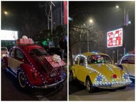 Украсени „буби“ низ скопските улици, новогодишно дефиле кое измами насмевки