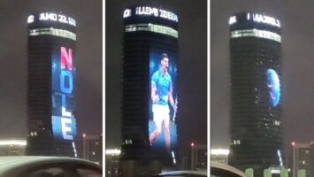 Белградската кула светеше во знакот на Новак Ѓоковиќ