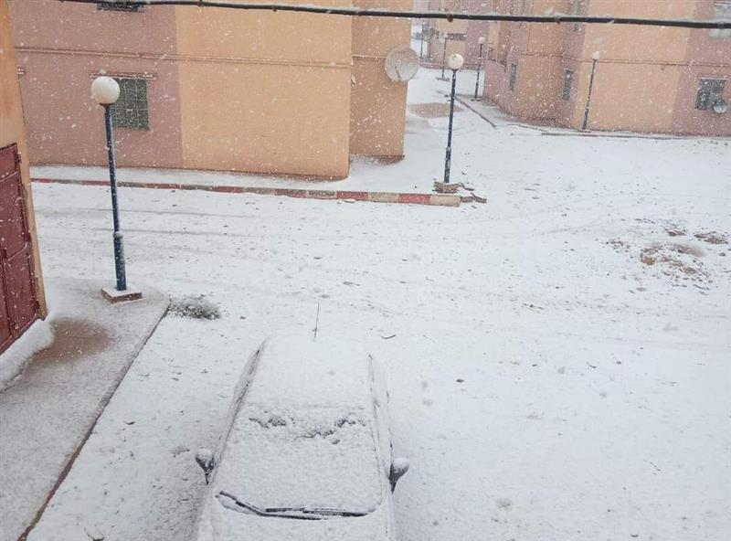 Во пустинските делови на Алжир падна снег по 11 години